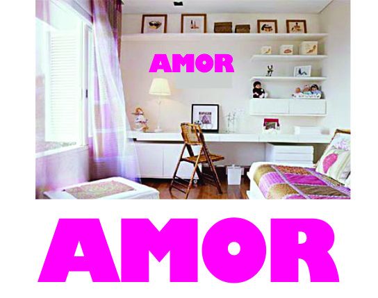 Adesivo Amor medida 44x95cm