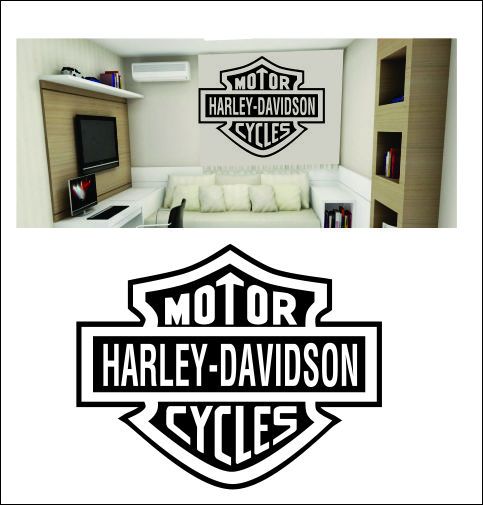 Adesivo Harley MEDINDO 55X70CM