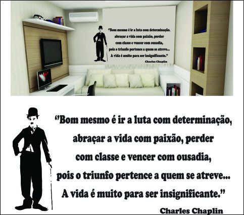 Adesivo Charlie Chaplin medida 44x100 CM
